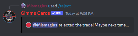 /reject