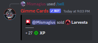 /sell (card #)